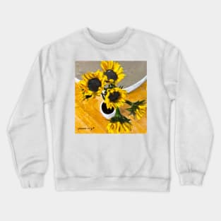 Sunflowers #3 in series Crewneck Sweatshirt